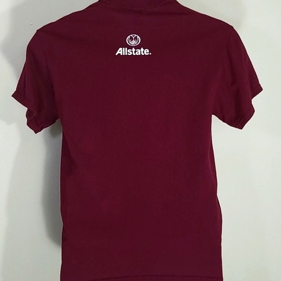 T-shirt top short sleeve Mens graphic print Football 100% cotton EUC - Picture 4 of 5